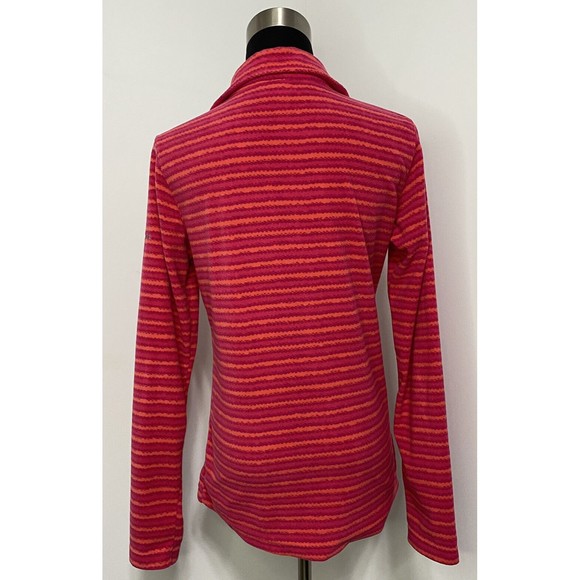 Columbia Fleece Pullover Women's M Pink Orange Lightweight Jacket - Picture 5 of 7